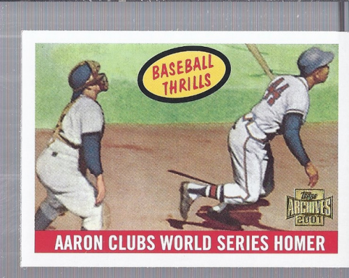 2001 Topps Archives #447 Hank Aaron WS 59