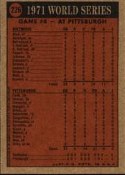 2001 Topps Archives #449 Roberto Clemente WS 72 back image