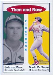 2001 Topps Heritage Then and Now #TH7 J.Mize/M.McGwire