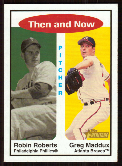 2001 Topps Heritage Then and Now #TH9 R.Roberts/G.Maddux