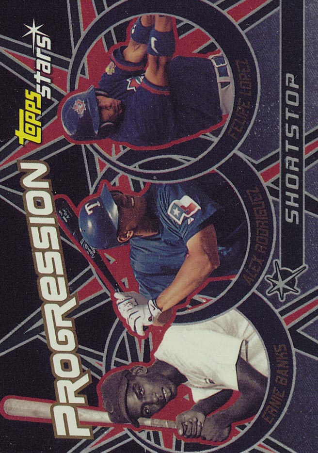 2001 Topps Stars Progression #P1 Banks/A-Rod/Soriano