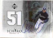 2001 Ultimate Collection Ichiro Jersey #SJI Ichiro Suzuki AU/50