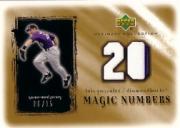 2001 Ultimate Collection Magic Numbers Game Jersey Gold #MNLG Luis Gonzalez