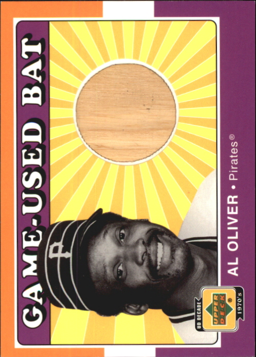 2001 Upper Deck Decade 1970's Game Bat #BAO Al Oliver