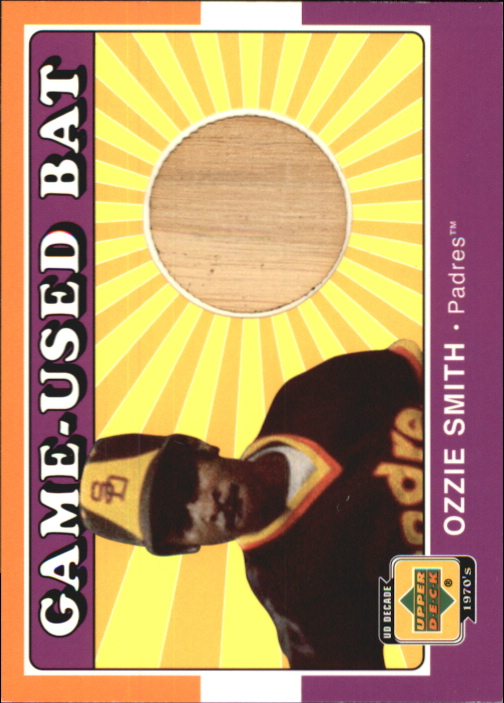 2001 Upper Deck Decade 1970's Game Bat #BOS Ozzie Smith