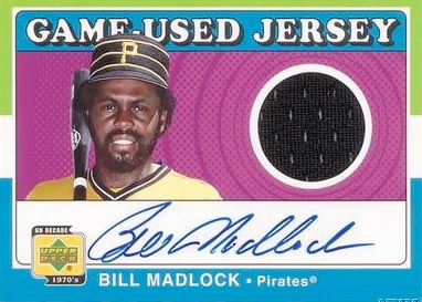 2001 Upper Deck Decade 1970's Game Jersey Autograph #SJBM Bill Madlock