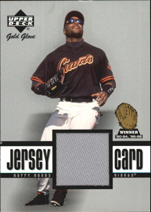 2001 Upper Deck Gold Glove Game Jersey #GGBB Barry Bonds