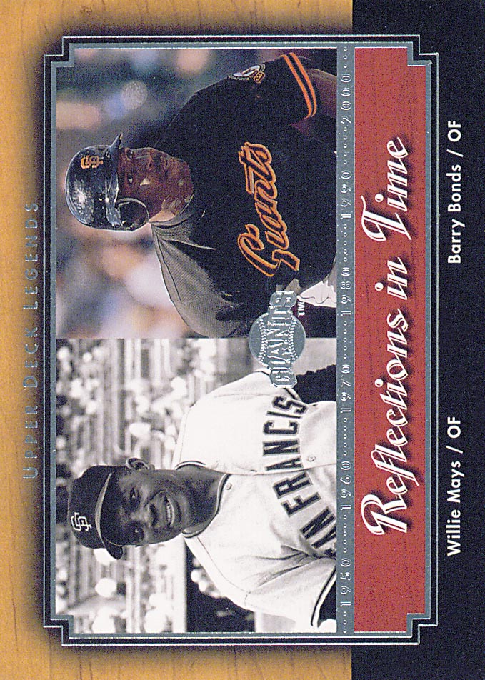2001 Upper Deck Legends Reflections in Time #R3 B.Bonds/W.Mays