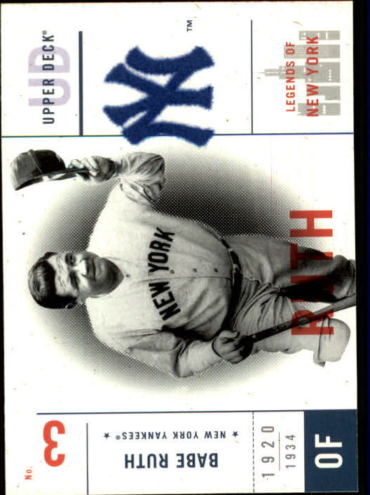 2001 Upper Deck Legends of NY #94 Babe Ruth