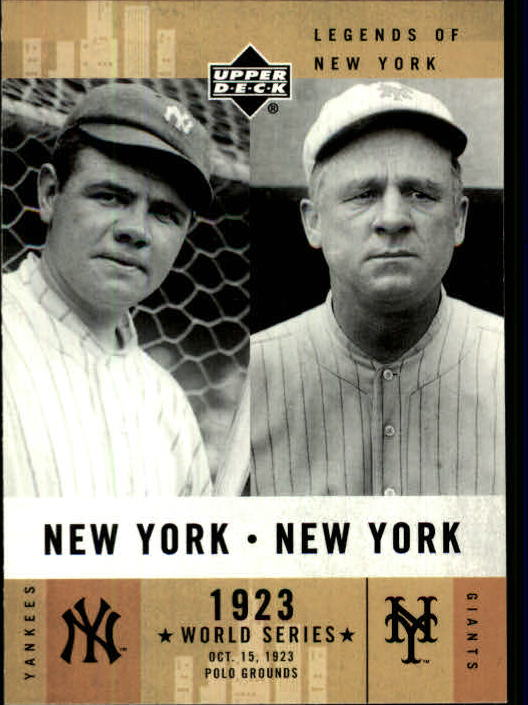 2001 Upper Deck Legends of NY #152 B.Ruth/J.McGraw