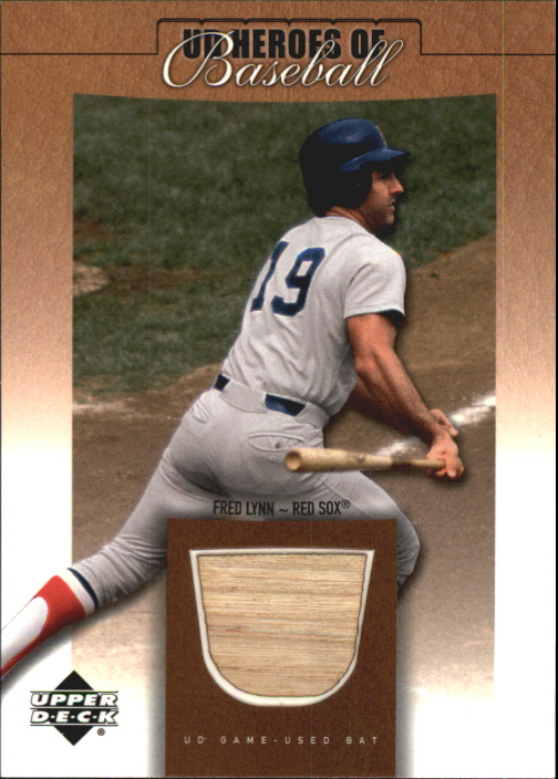 2001 Upper Deck Prospect Premieres Heroes of Baseball Game Bat #BFL Fred Lynn