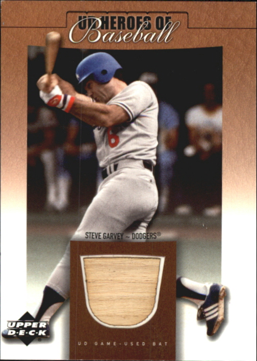 2001 Upper Deck Prospect Premieres Heroes of Baseball Game Bat #BSG Steve Garvey