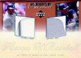 2001 Upper Deck Prospect Premieres Heroes of Baseball Game Jersey Duos #JWP Dave Winfield/Kirby Puckett
