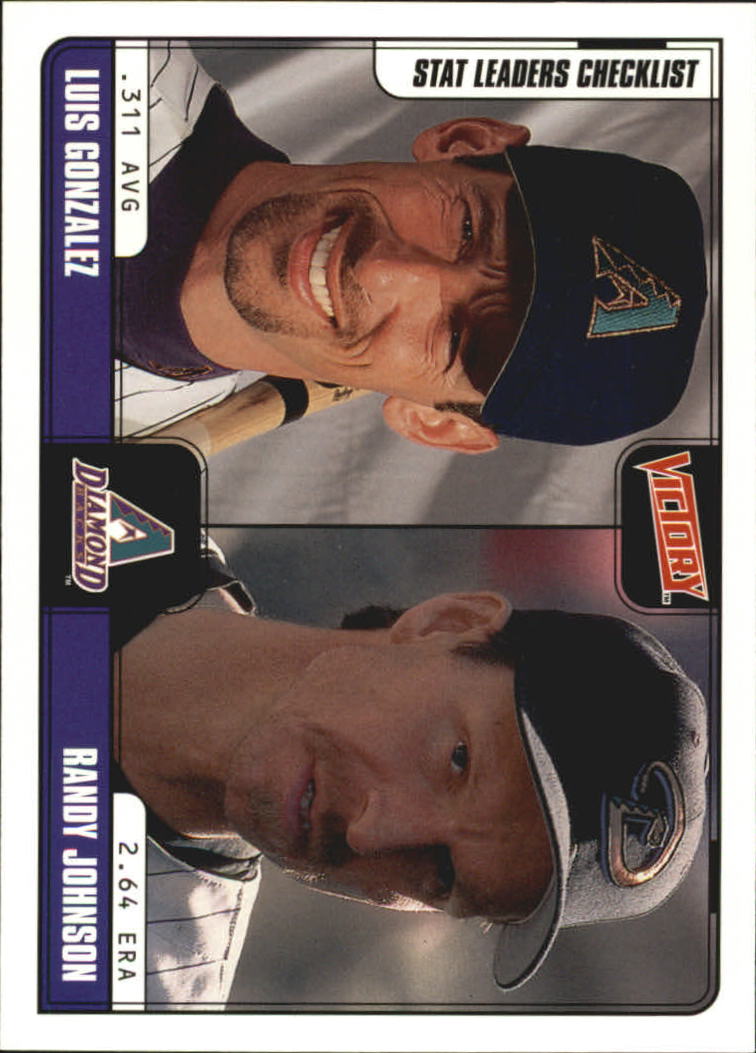 2001 Upper Deck Victory #365 L.Gonzalez/R.Johnson CL