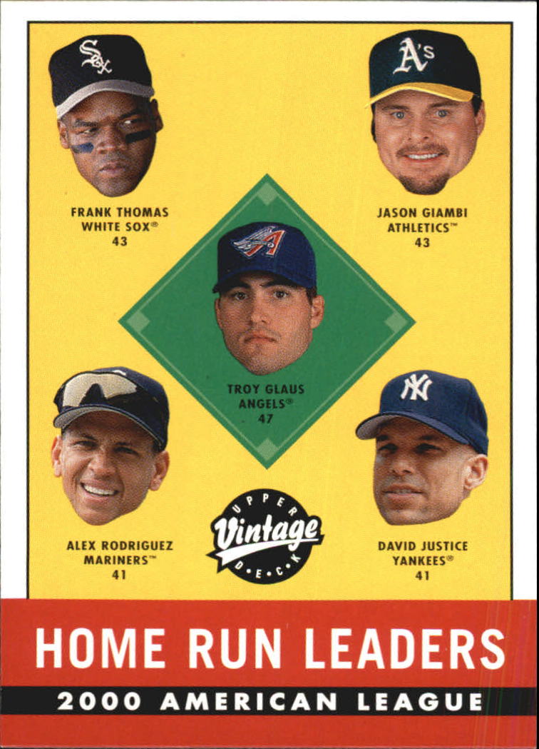 2001 Upper Deck Vintage #393 Glaus/Thom/A-Rod/Giam LL
