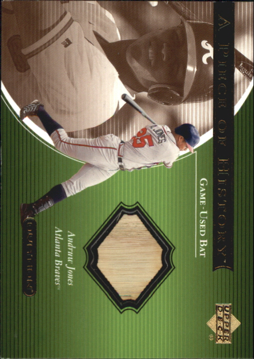 2001 Upper Deck Ovation A Piece of History #AJ Andruw Jones