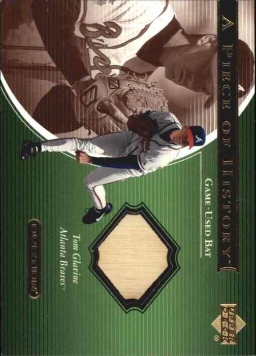 2001 Upper Deck Ovation A Piece of History #TG Tom Glavine