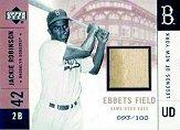2001 Upper Deck Legends of NY Game Base #EFJR Jackie Robinson