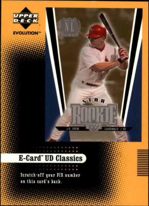 2001 Upper Deck Evolution e-Card Classics #EC13 J.D. Drew 99