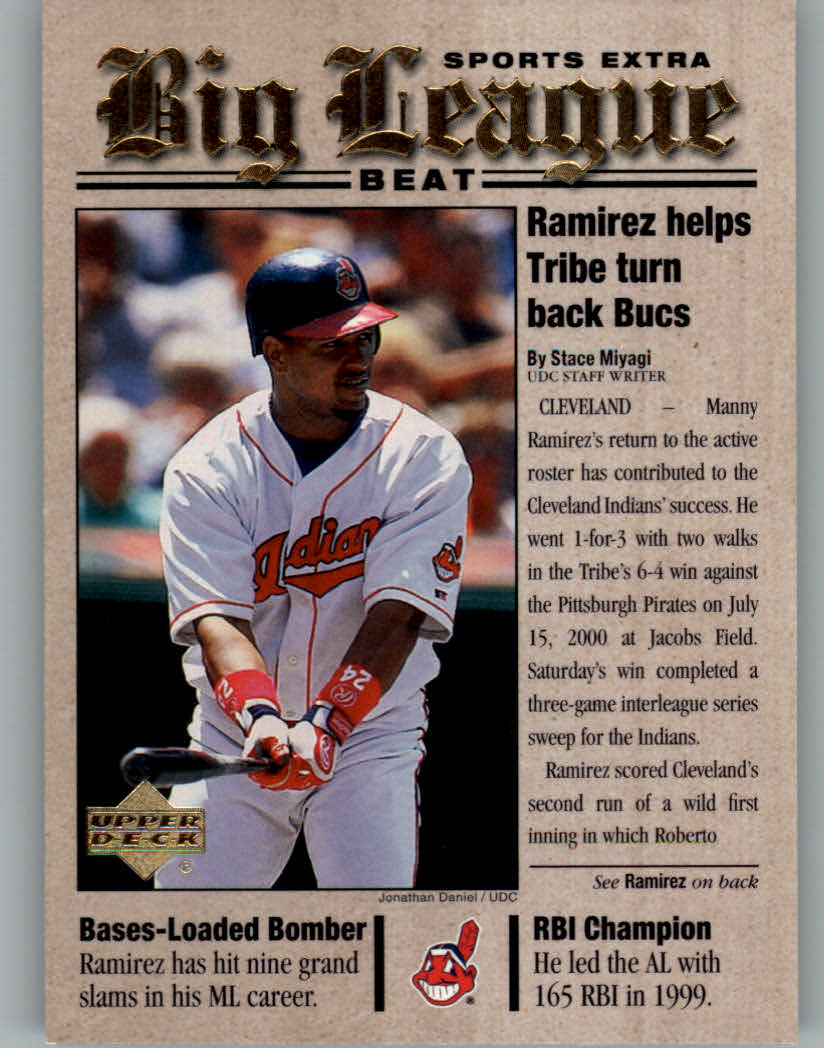 2001 Upper Deck Big League Beat #BB11 Manny Ramirez