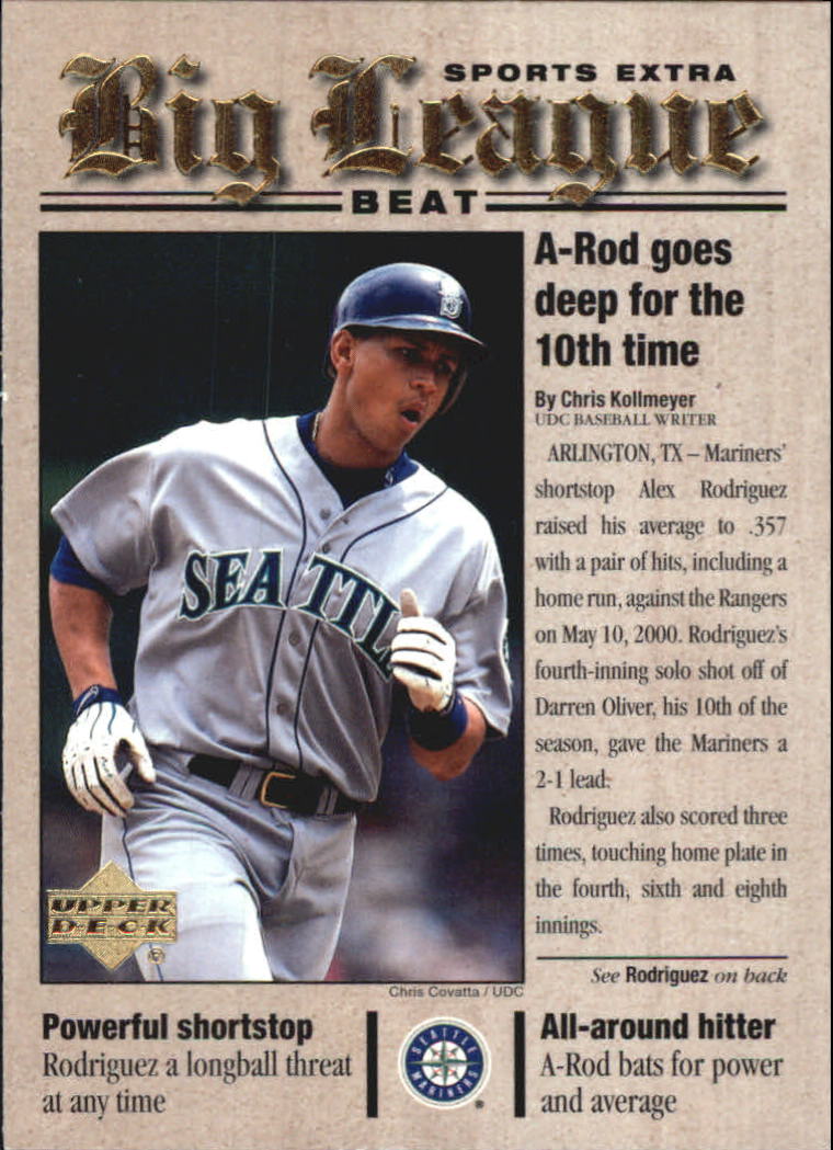 2001 Upper Deck Big League Beat #BB17 Alex Rodriguez