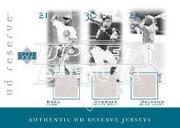 2001 UD Reserve Game Jersey Trios #JSOD Sosa/M.Ord/Delg