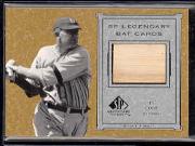 2001 SP Legendary Cuts Game Bat #BTC Ty Cobb SP