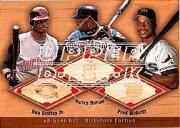 2001 SP Game Bat Milestone Piece of Action Trios #GBM Griffey/Bonds/McGriff
