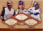 2001 SP Game Bat Milestone Piece of Action Trios #GRS Ken Griffey Jr./Alex Rodriguez/Sammy Sosa