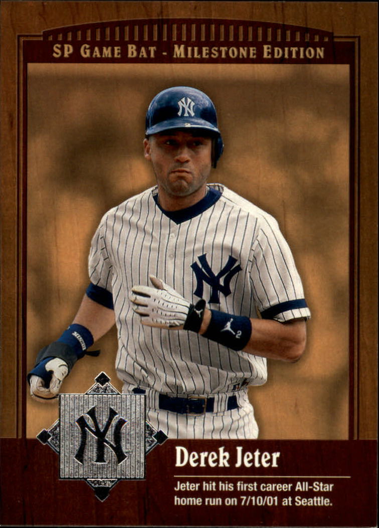 2001 SP Game Bat Milestone #42 Derek Jeter