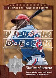 2001 SP Game Bat Milestone #65 Vladimir Guerrero