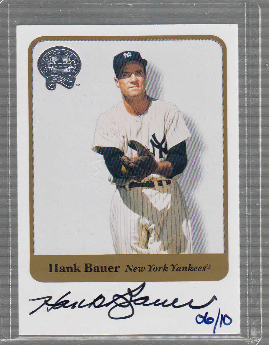 2001 Greats of the Game Autographs #5 Hank Bauer