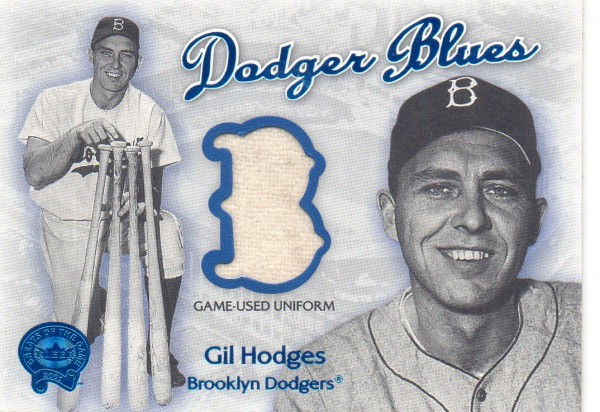 2001 Greats of the Game Dodger Blues #8 Gil Hodges Uni
