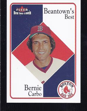 2001 Fleer Red Sox 100th #89 Bernie Carbo BB