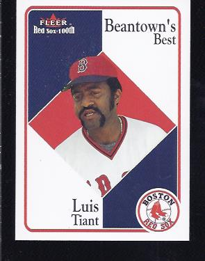 2001 Fleer Red Sox 100th #92 Luis Tiant BB