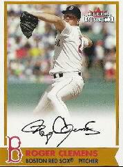 2001 Fleer Red Sox 100th BoSox Sigs #4 Roger Clemens SP/100