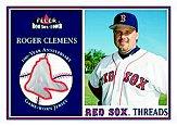2001 Fleer Red Sox 100th Threads #2 Roger Clemens