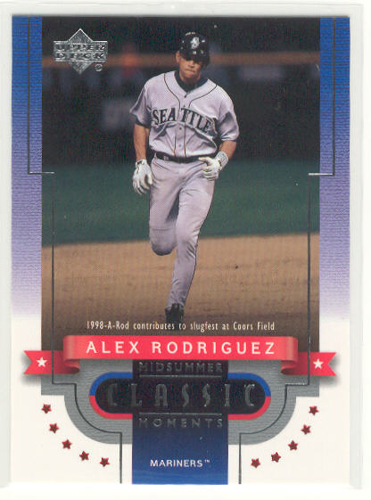 2001 Upper Deck Midsummer Classic Moments #CM16 Alex Rodriguez 98