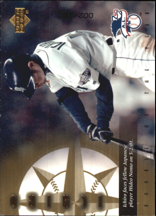 2001 Upper Deck Rookie Update Ichiro Tribute Gold #7 Ichiro Suzuki