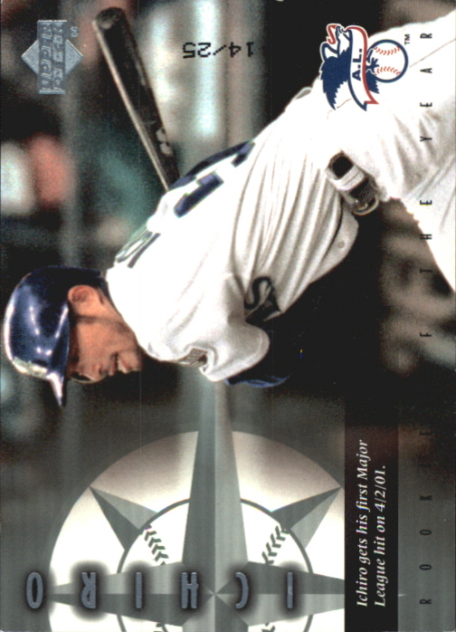 2001 Upper Deck Rookie Update Ichiro Tribute Platinum #2 Ichiro Suzuki