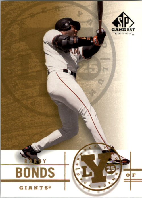 2001 SP Game Bat Edition Lumber Yard #Y6 Barry Bonds
