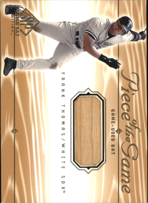2001 SP Game Bat Edition Piece of the Game #FT Frank Thomas