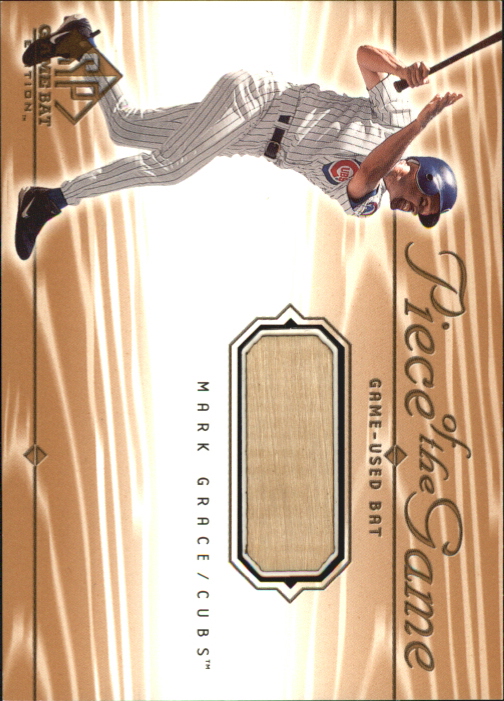 2001 SP Game Bat Edition Piece of the Game #MG Mark Grace