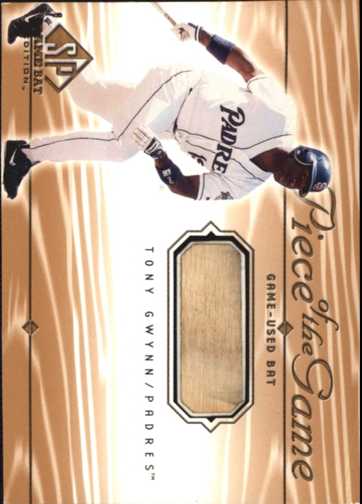 2001 SP Game Bat Edition Piece of the Game #TGW Tony Gwynn