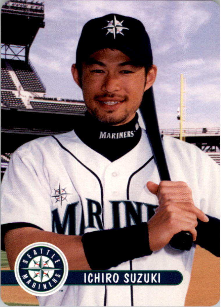有关以下物品的详细资料: 2001 mariners keebler #5 ichiro suzuki