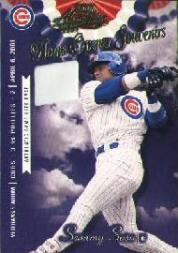 2001 Absolute Memorabilia Home Opener Souvenirs #OD14 Sammy Sosa