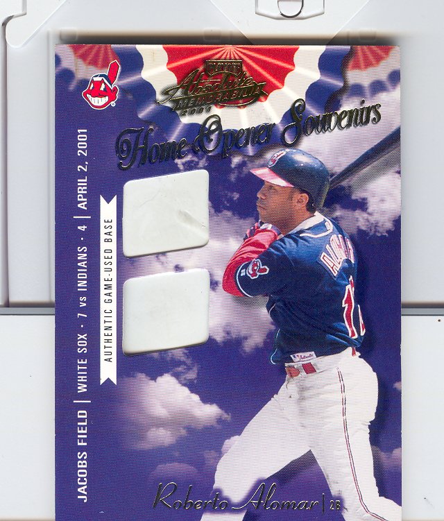 2001 Absolute Memorabilia Home Opener Souvenirs Double #OD19 Roberto Alomar
