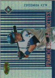 2001 Bowman's Best Franchise Favorites #FFAR Alex Rodriguez