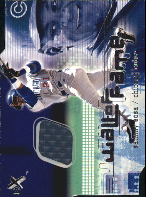 2001 E-X Wall of Fame #28 Sammy Sosa