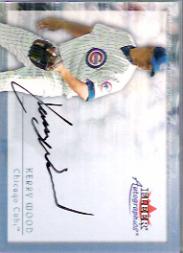 2001 Fleer Autographics #109 Kerry Wood